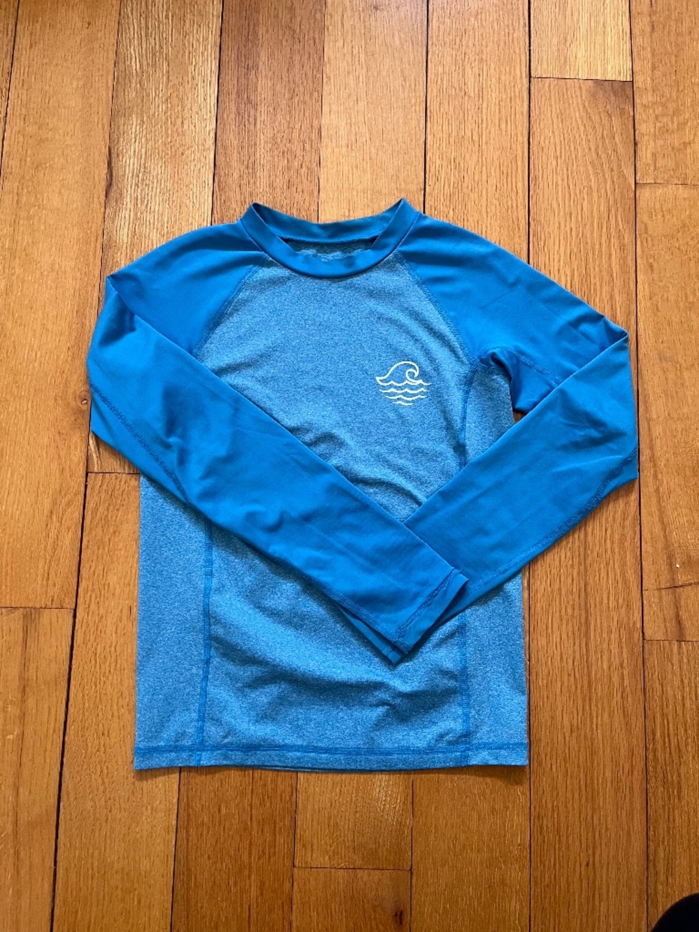 Blue long sleeve rash guard